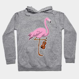 Flamingo Musician Guitar Music Hoodie